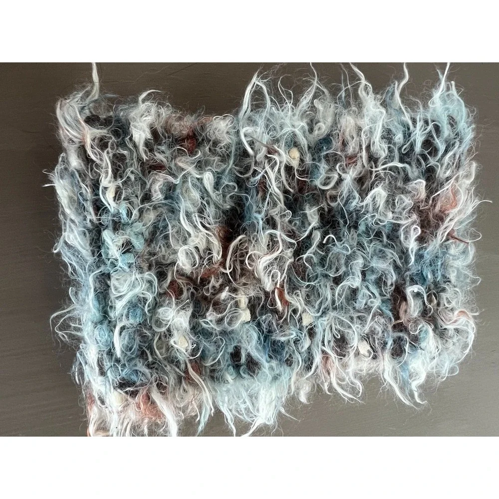 Soft‎ Fluffy Knit Winter Headband Ear Warmer Cozy Textured Fuzzy Head Wrap Blue